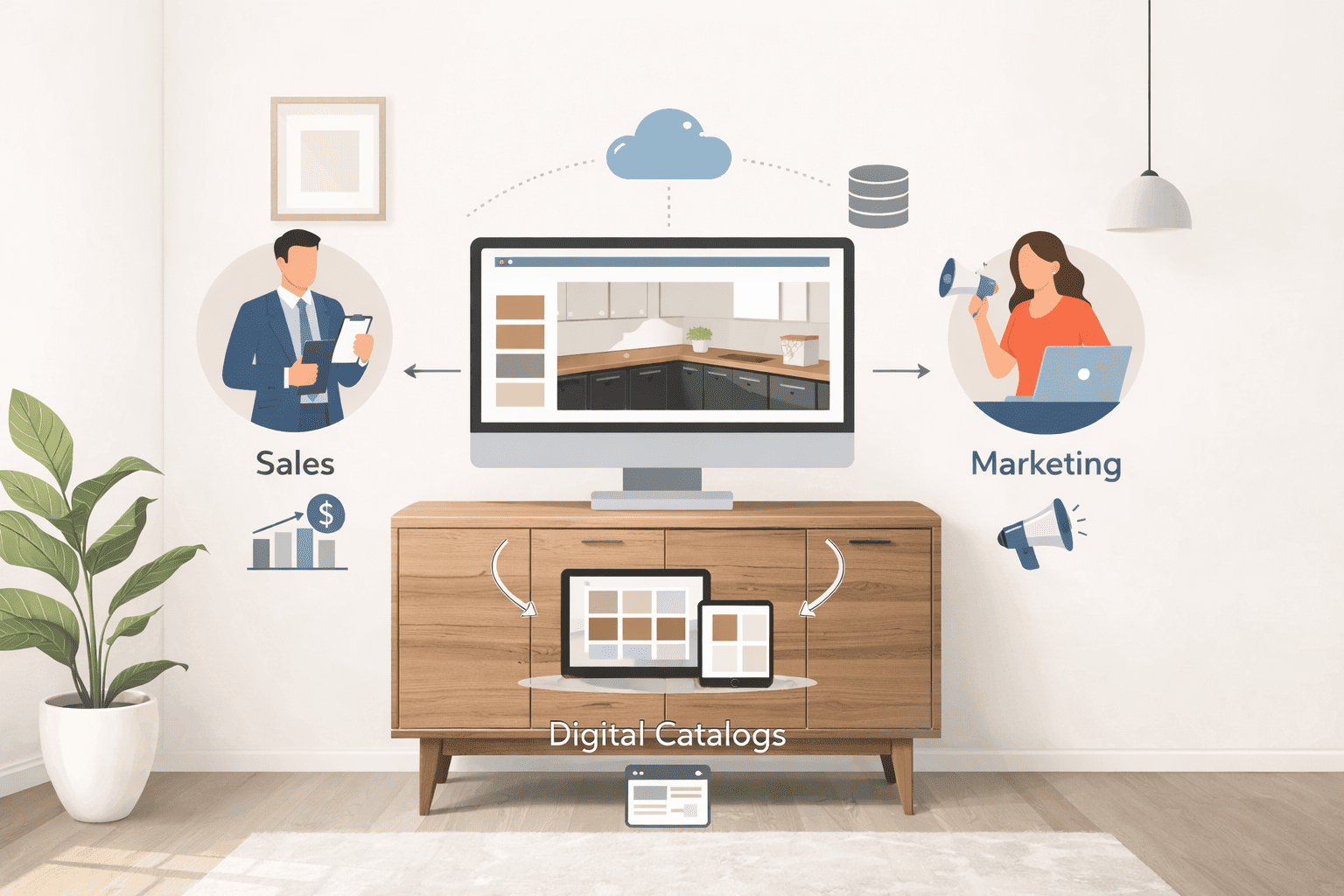 How Laminate Visualization Software Integrates with Sales, Marketing, and Digital Catalogues